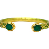 BRACELET SALOMÉ EMAIL VERT & ONYX VERT