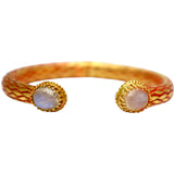 BRACELET SALOMÉ ÉMAIL ROUGE / PIERRE DE LUNE