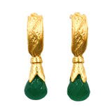 BOUCLES D'OREILLES ARARAT ONYX VERT