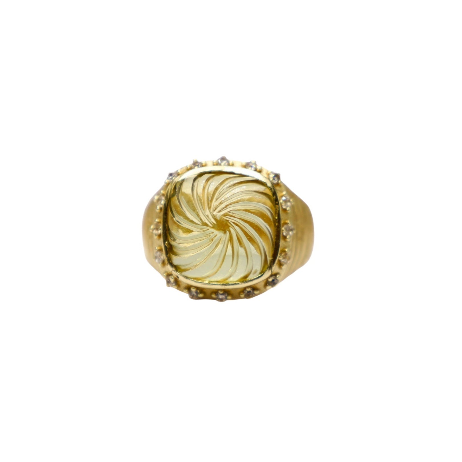 BAGUE RONDA - LEMON QUARTZ – Diaperis