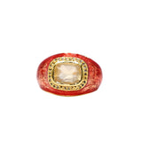 BAGUE DALHIA - QUARTZ ROSE