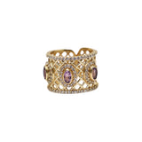 BAGUE ANALI OR AMETHYSTE