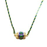COLLIER LORIS EMAIL BLEU ONYX VERT