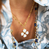 COLLIER PETALE PIERRE DE LUNE