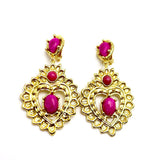 BOUCLES D'OREILLES AMOR RUBIS