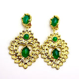 BOUCLES D'OREILLES AMOR ONYX VERT