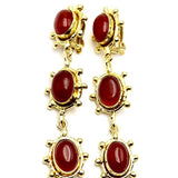 BOUCLES D'OREILLES ROME CORNALINE