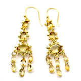 BOUCLES D'OREILLES CAPUCINE CITRINE