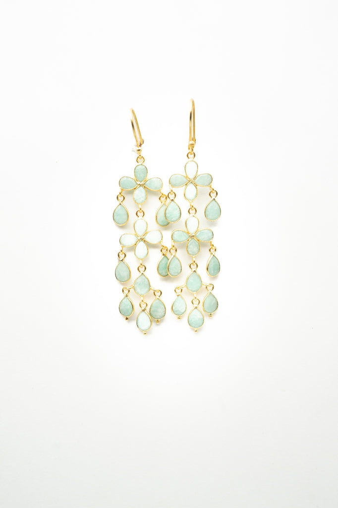 BOUCLES D'OREILLES VICTOIRE AMAZONITE