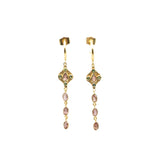 BOUCLES D'OREILLES LONA TOURMALINE ROSE