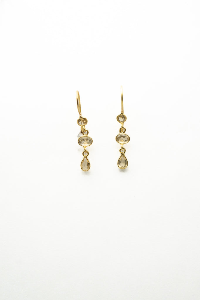 BOUCLES D'OREILLES AURELIA CITRINE