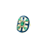 BAGUE MARIA EMAIL BLEU ONYX VERT