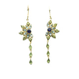 BOUCLES D'OREILLES SHADYA TOPAZE BLEU