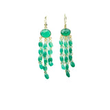 BOUCLES D'OREILLES ADELIA ONYX VERT