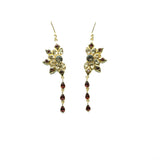 BOUCLES D'OREILLES SHADYA GRENAT