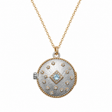 Collier Aurélia Argent Topaze Bleue