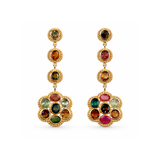 BOUCLES D'OREILLES PAPAVERO TOURMALINES