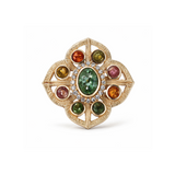 BAGUE DEMILARA OR TOURMALINES