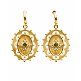BOUCLES D'OREILLES CORSEA TOURMALINE VERTE
