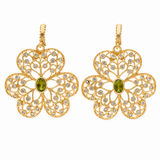 Boucles d'oreilles Floria Or Tourmaline Verte