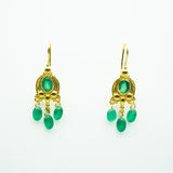 BOUCLES D'OREILLES ALYS ONYX VERT