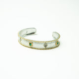 BRACELET NATACHA ARGENT ONYX VERT