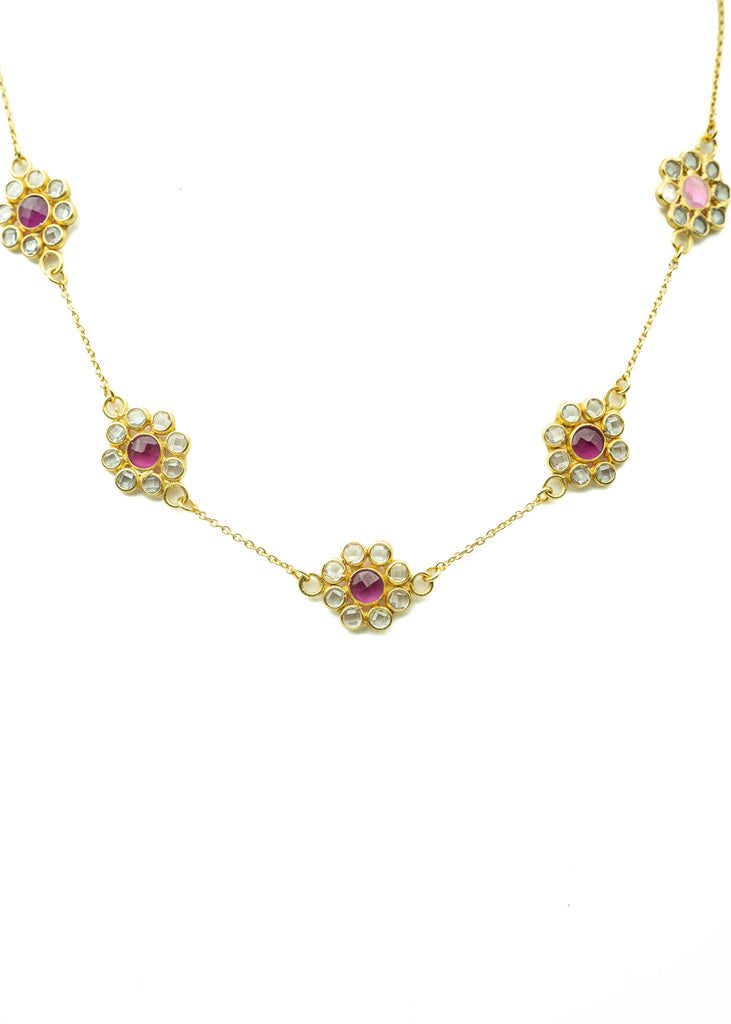 COLLIER FLORENCE GRAND MODELE ROSE