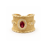 BAGUE LIDIA OR TOURMALINE ROSE